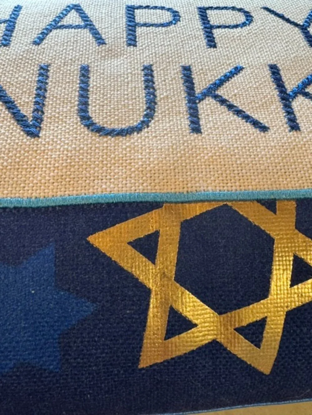 NWT Ashland Happy Hanukkah Throw Pillow